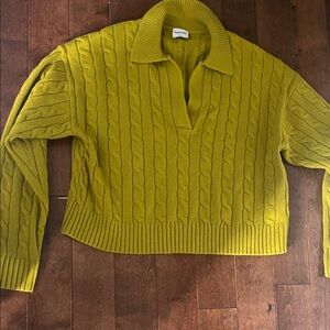 Aritzia Sunday best green sweater size medium.